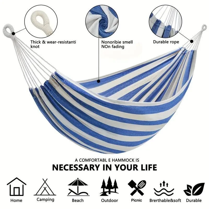 Bed Outdoor Camping - Hamaca de Lona sin Varillas de