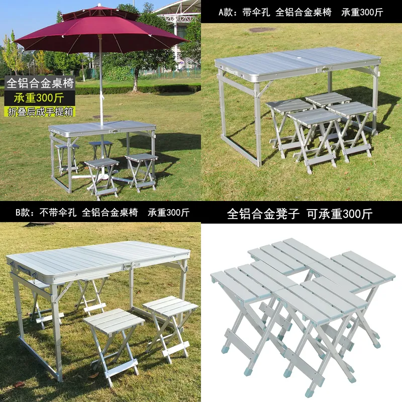 Outdoor Camping Exhibition - Juego de Mesa y Sillas Plegables