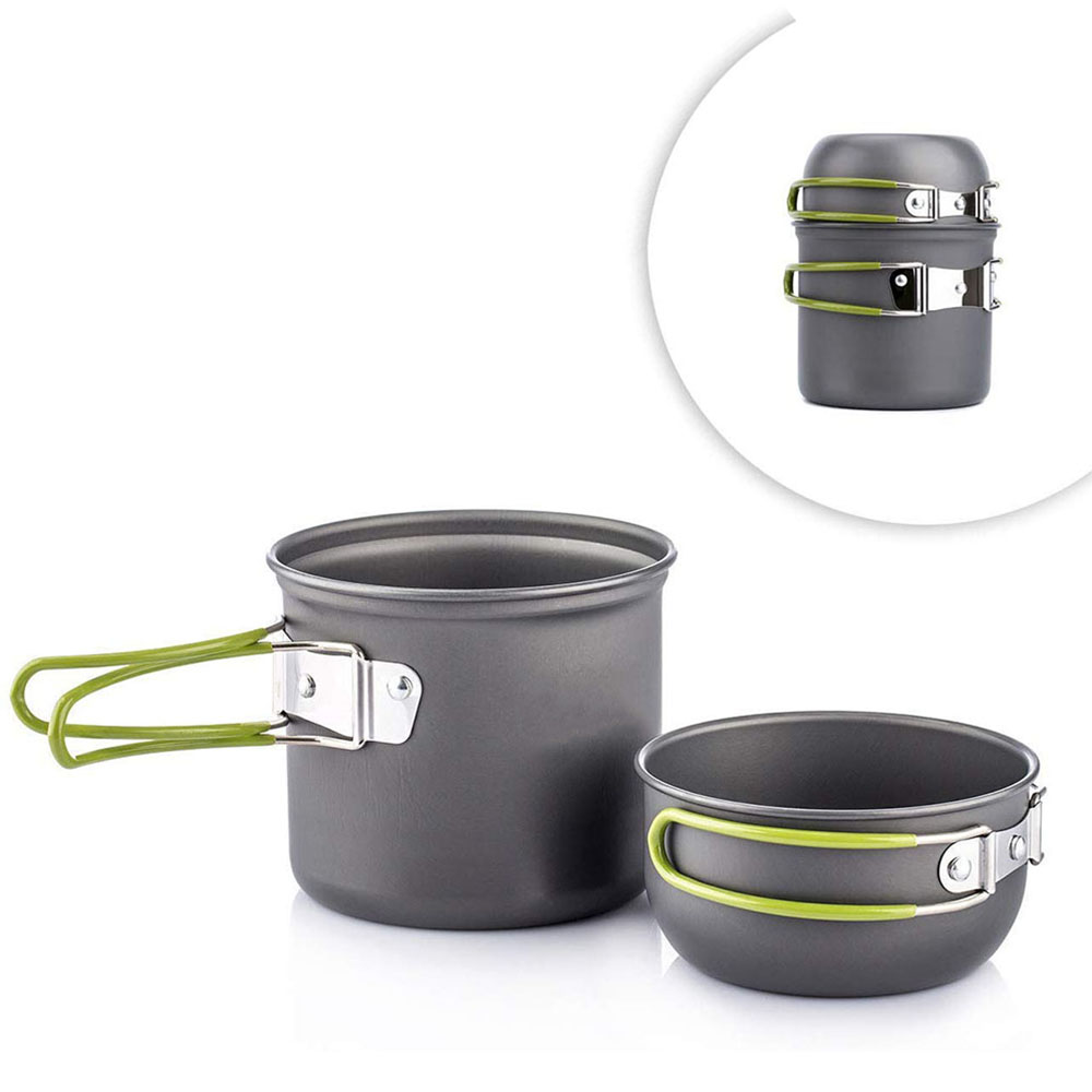 Outdoor Camping Dining Set - Ollas ultraligeras para acampar, juego de