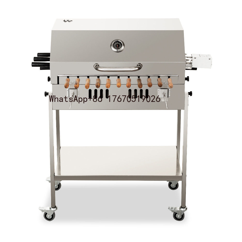 Outdoor Camping Trolley - Parrilla de Carbón Moderna para Exteriores,