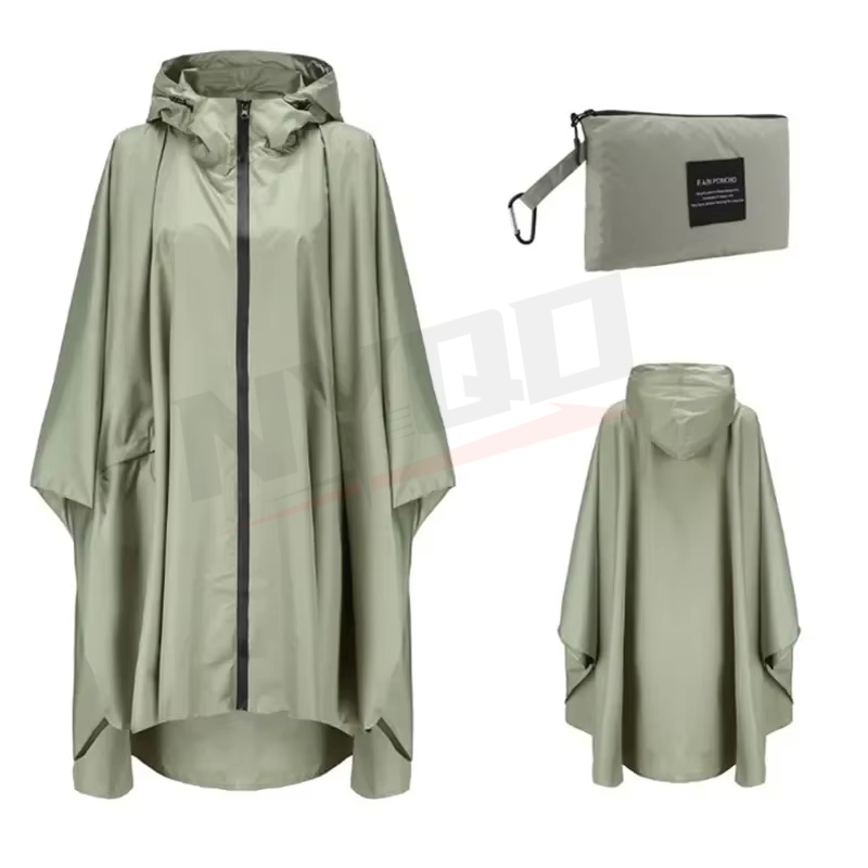 Camping Rain Poncho - Chubasquero de nailon para motocicleta y