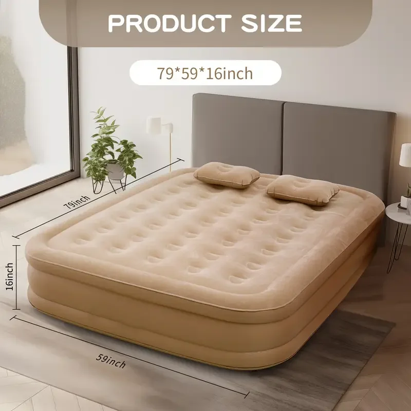 Bed Outdoor Camping - Colchón Inflable de PVC para Interiores,