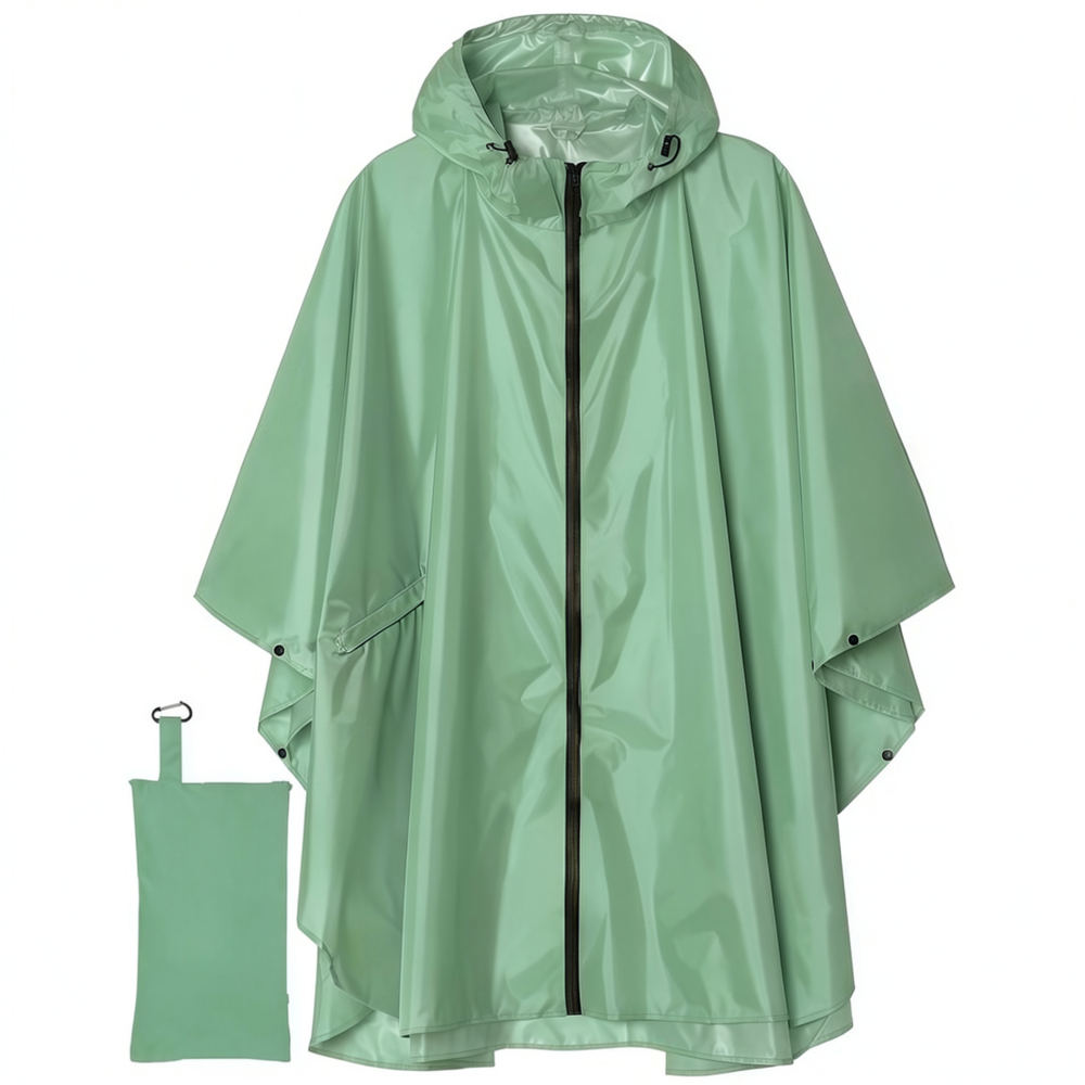Camping Rain Poncho - Poncho impermeable y resistente, tres en