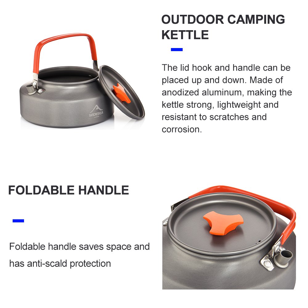 Wideea-hervidor de agua para a - Outdoor Camping Dining Set reseña y precio