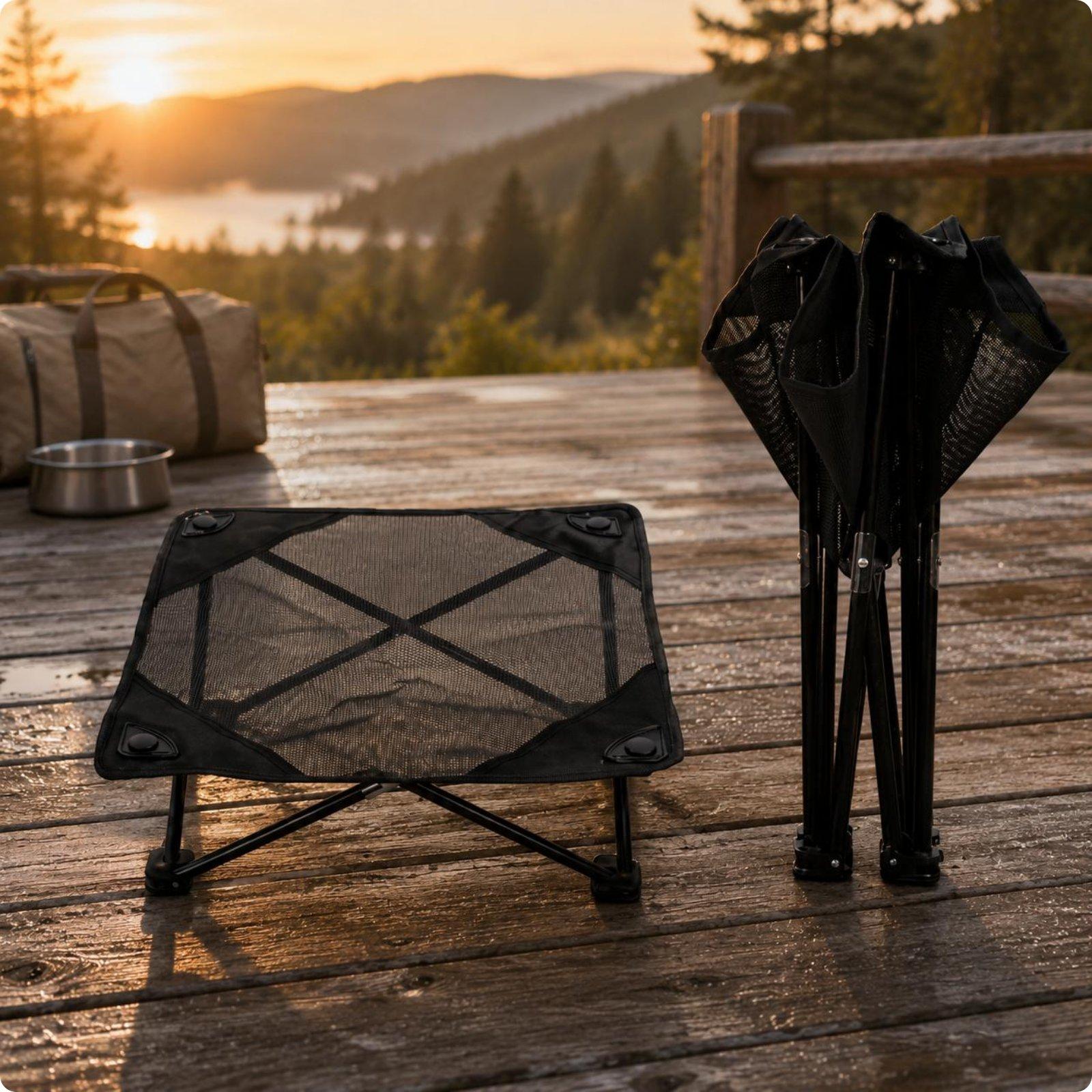Plataforma de Descanso Elevada - Outdoor Camping Dog Bed reseña y precio