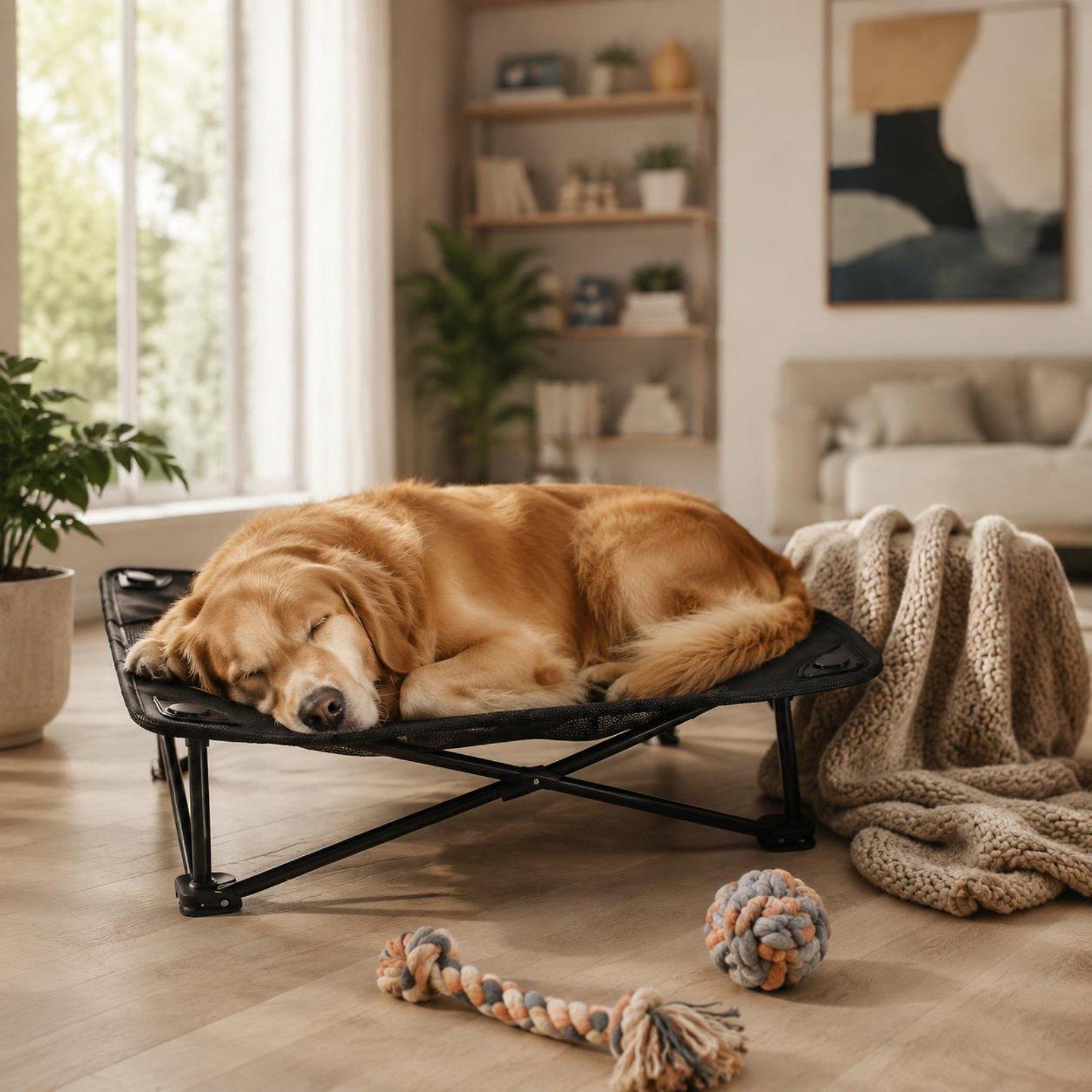 Plataforma de Descanso Elevada - Outdoor Camping Dog Bed reseña y precio