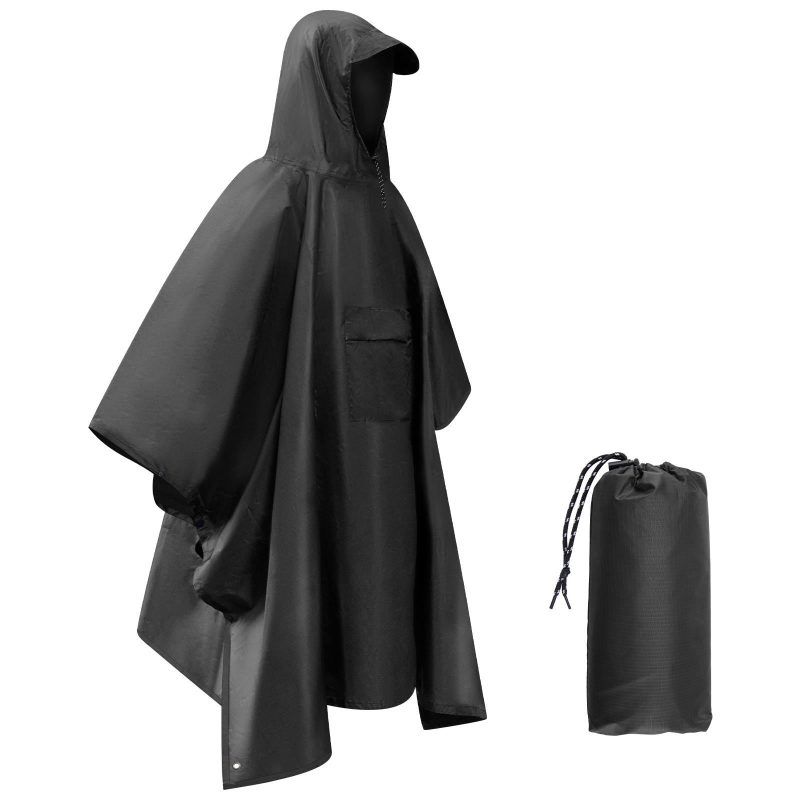 Poncho de lluvia para adultos, - Camping Rain Poncho reseña y precio