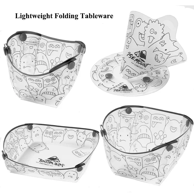 Vajilla Plegable ligera para e - Outdoor Camping Dining Set reseña y precio