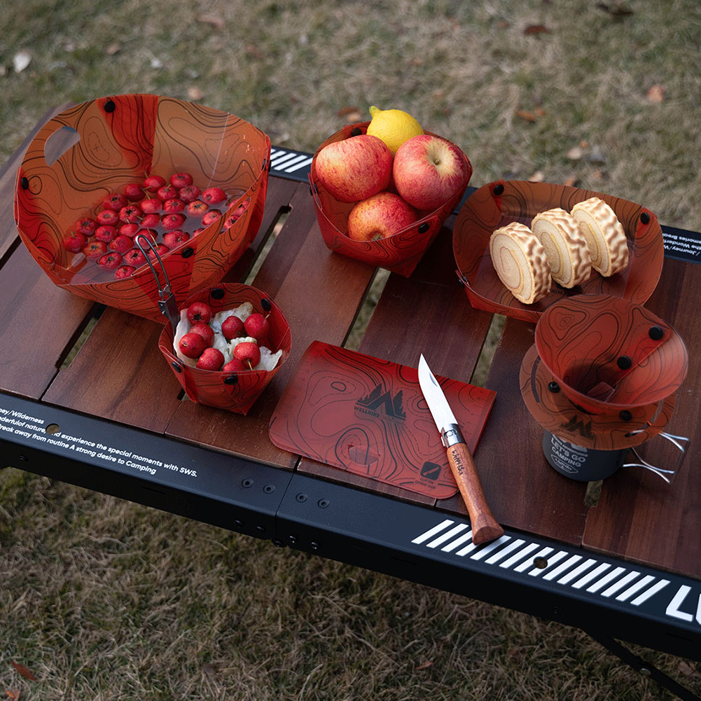 Vajilla Plegable Ligera para E - Outdoor Camping Dining Set reseña y precio