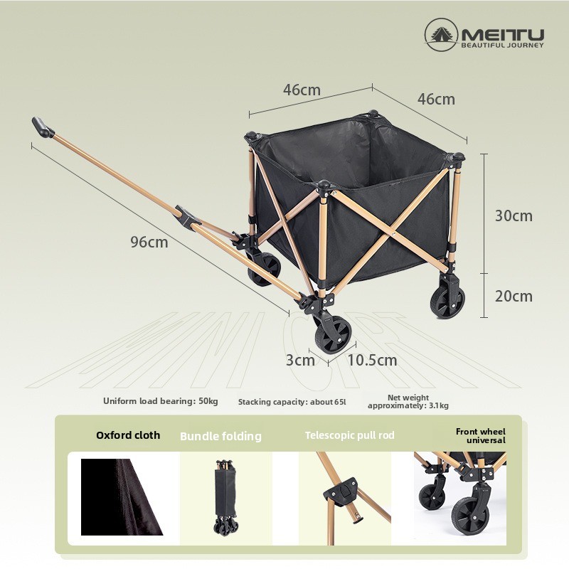 Carro Plegable para Exteriores - Outdoor Camping Trolley reseña y precio