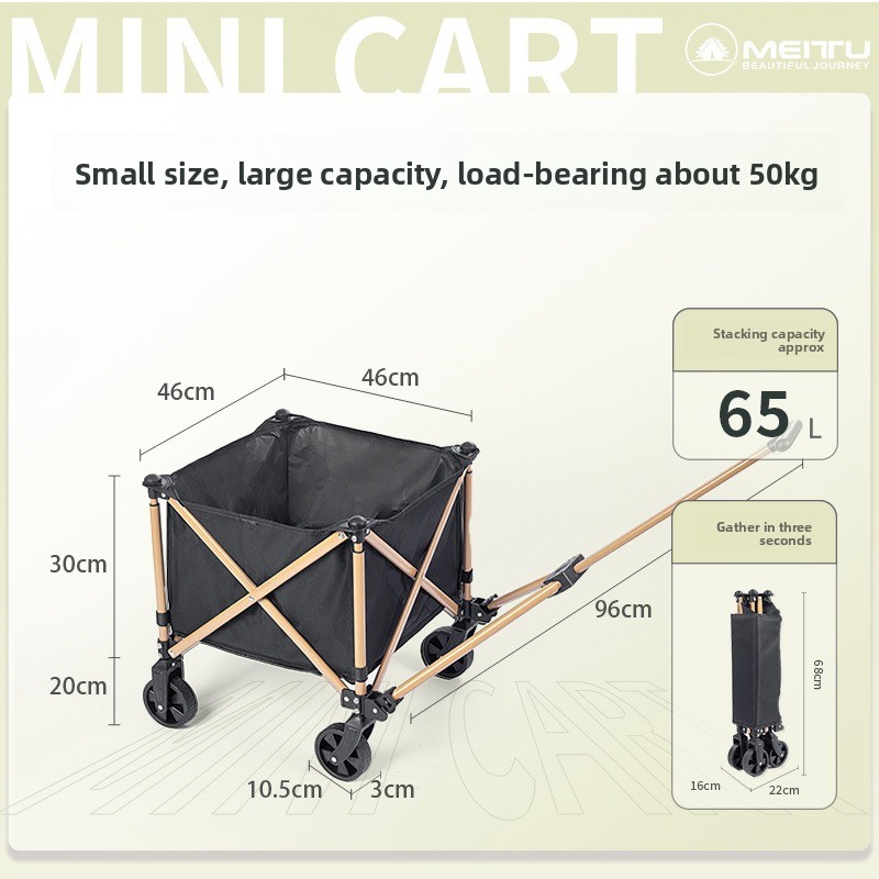 Carro Plegable para Exteriores - Outdoor Camping Trolley reseña y precio