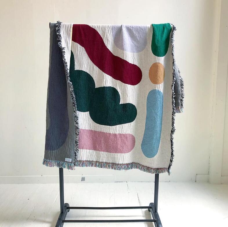 Manta de algodón de líneas de  - Outdoor Camping Rugs reseña y precio
