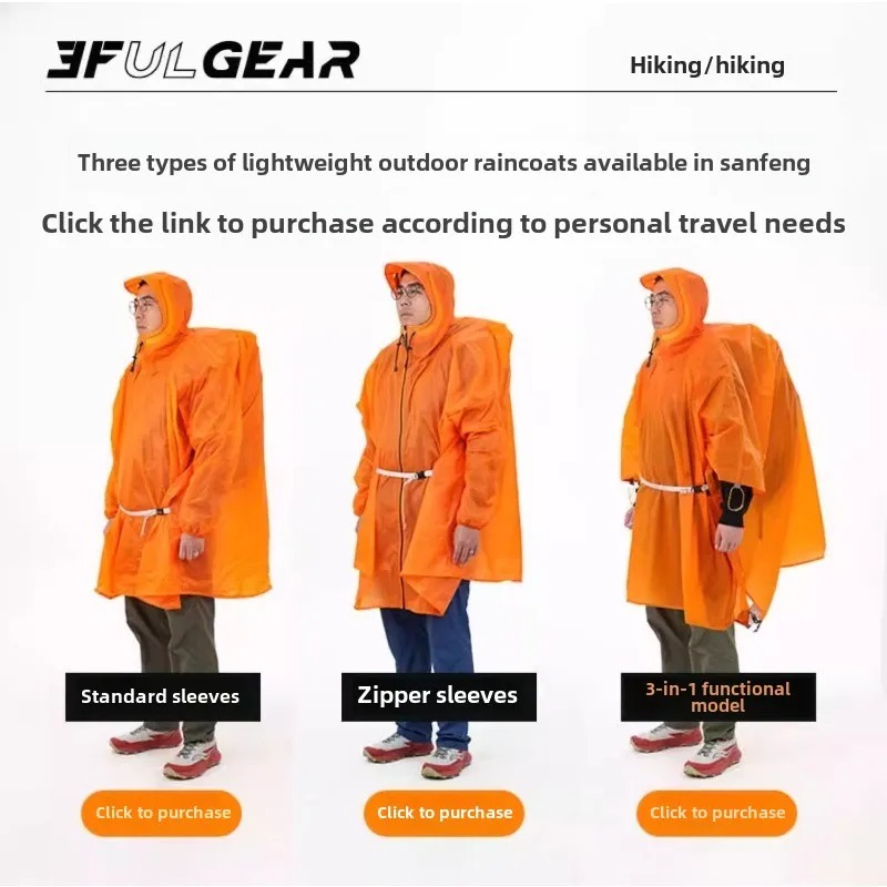 Poncho Impermeable Ultraligero - Camping Rain Poncho reseña y precio