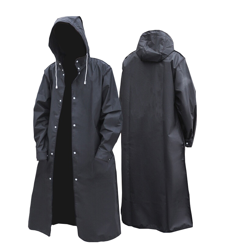 Chubasquero largo impermeable  - Camping Rain Poncho reseña y precio
