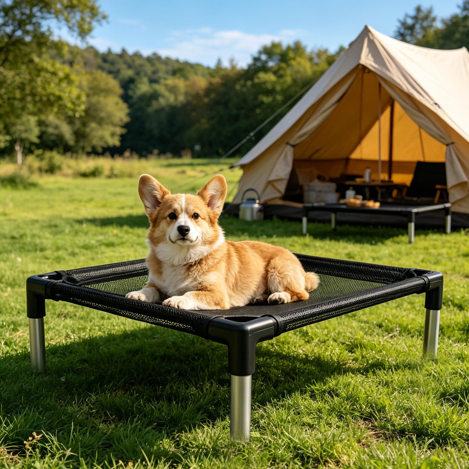 Cama Elevada para Perros, Mall - Outdoor Camping Dog Bed reseña y precio