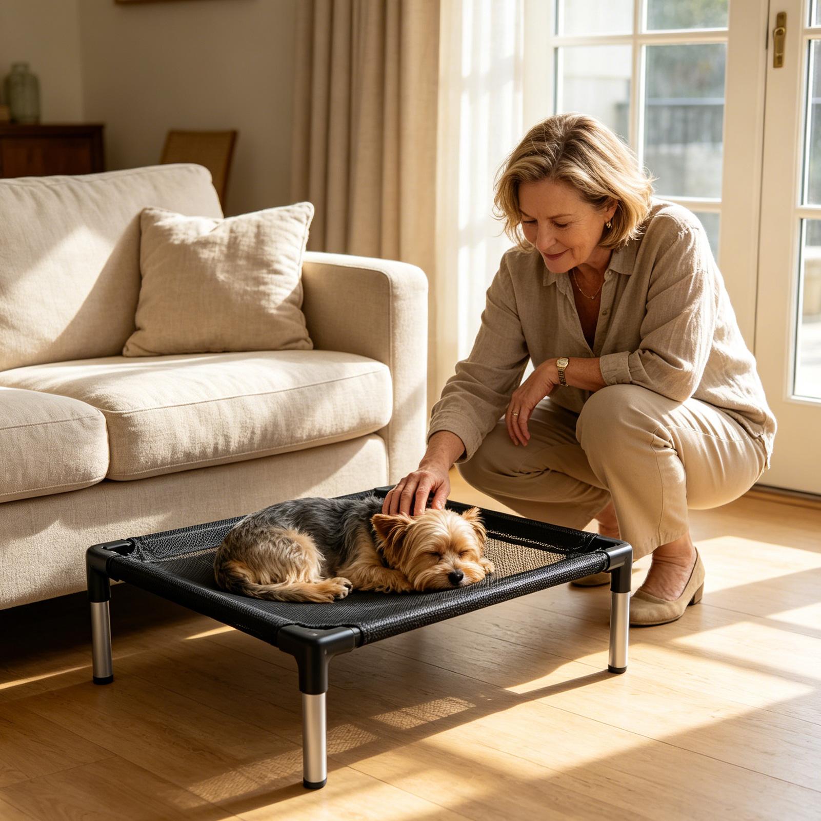 Cama Elevada para Perros, Mall - Outdoor Camping Dog Bed reseña y precio