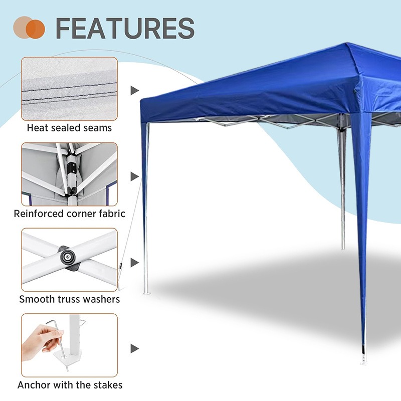 Carpa plegable de cuatro lados - Outdoor Camping Exhibition reseña y precio