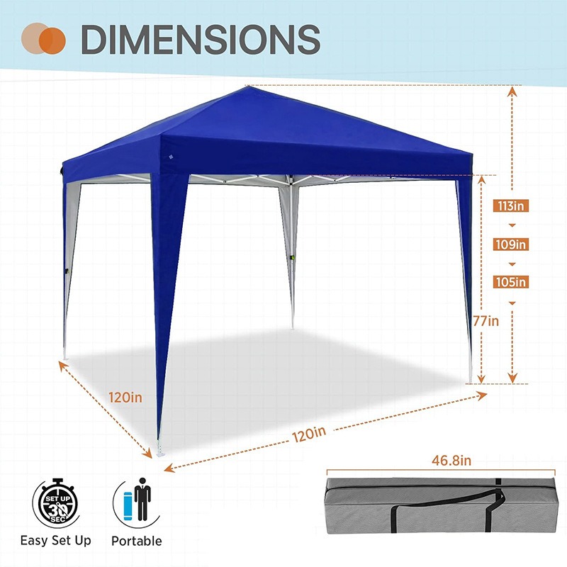 Carpa plegable de cuatro lados - Outdoor Camping Exhibition reseña y precio