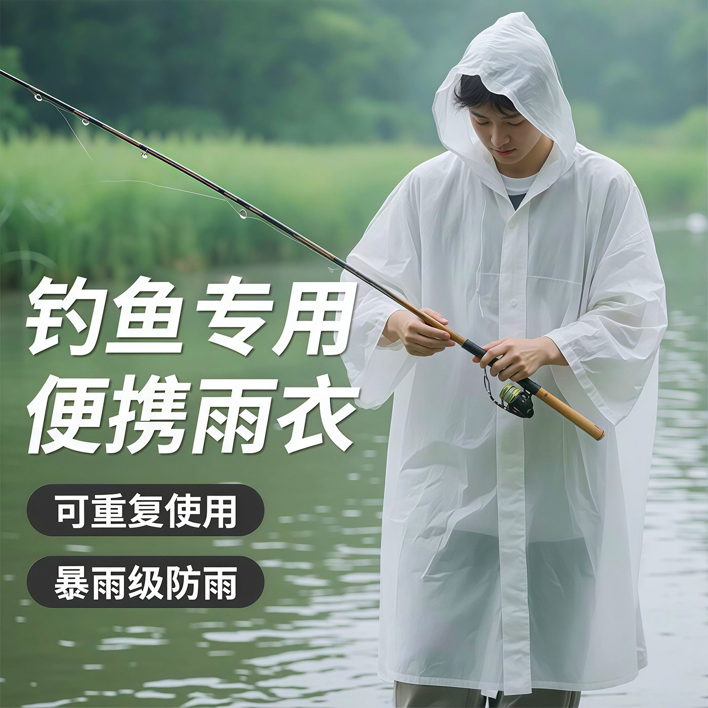 Impermeable EVA Reutilizable,  - Camping Rain Poncho reseña y precio