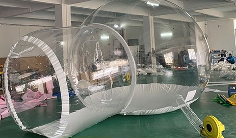 Casa inflable con forma de bur - Outdoor Camping Exhibition reseña y precio