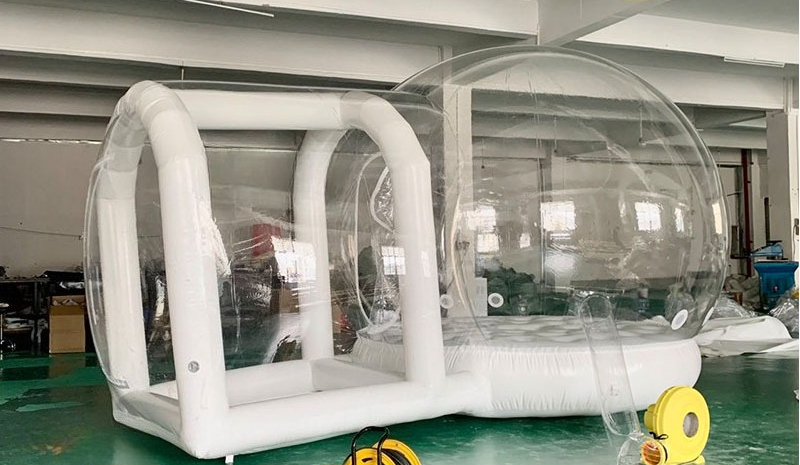 Casa inflable con forma de bur - Outdoor Camping Exhibition reseña y precio
