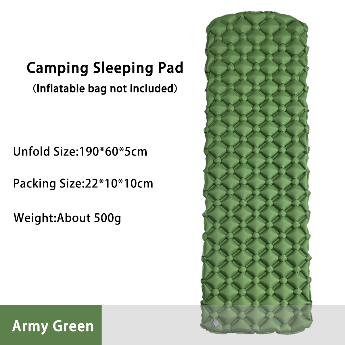 Colchón Inflable para Acampar, - Bed Outdoor Camping reseña y precio