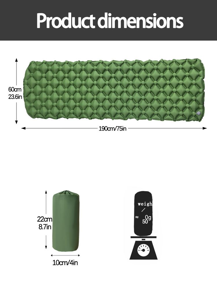 Colchón Inflable para Acampar, - Bed Outdoor Camping reseña y precio